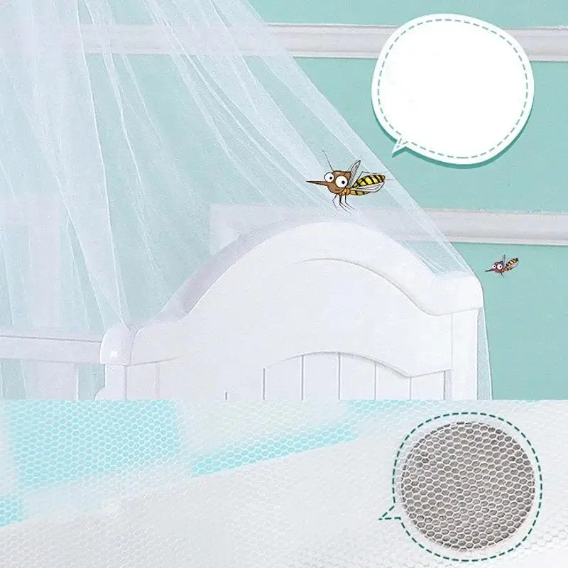 

Baby Canopy Infant Toddler Bed Dome Cot Mosquito Netting Hanging Net Bar Frame PalaceStyle Crib Bedding Accessories Hot Sale