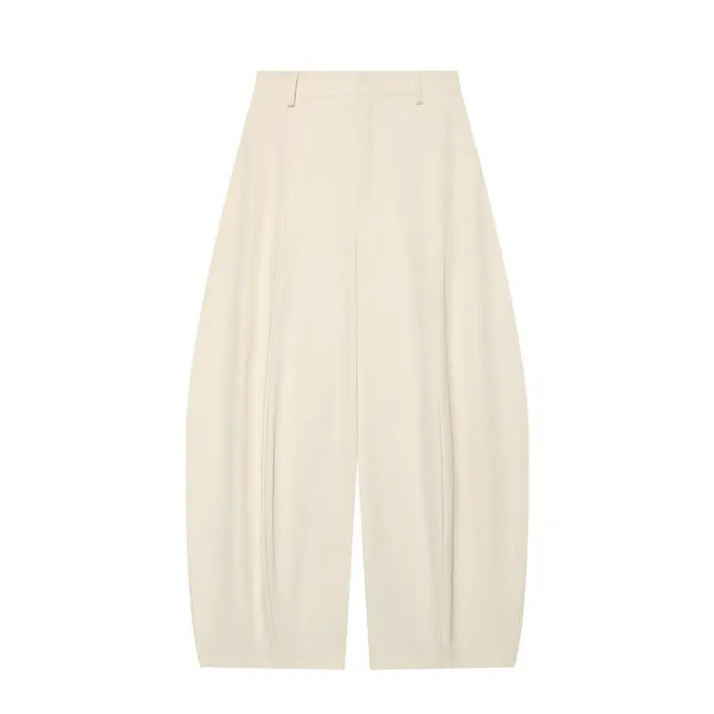Fashionable Wide Leg Knife  Pants for Women Autumn 2026 New Style Casual High Waist Other Material 100% Ladies Pants