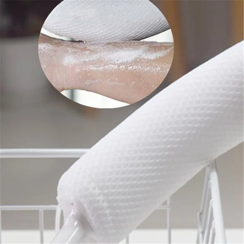 

1Pcs Bath Soft Back Scrubber Brush Shower Scrubbing Mesh Brush With Handle Exfoliating Scrub Massager Bathes Care Supplies Parts