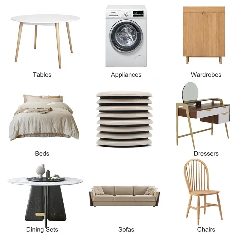 RALCA-Furniture Sliders,12 Pcs 3 1/2