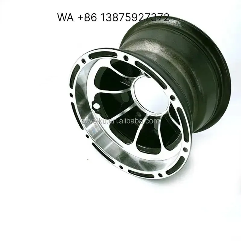 Wmwmnu for Go-kart ATV Accessories 8 Inch Aluminum Alloy Wheels Front 8x5.5 Rear 8x7