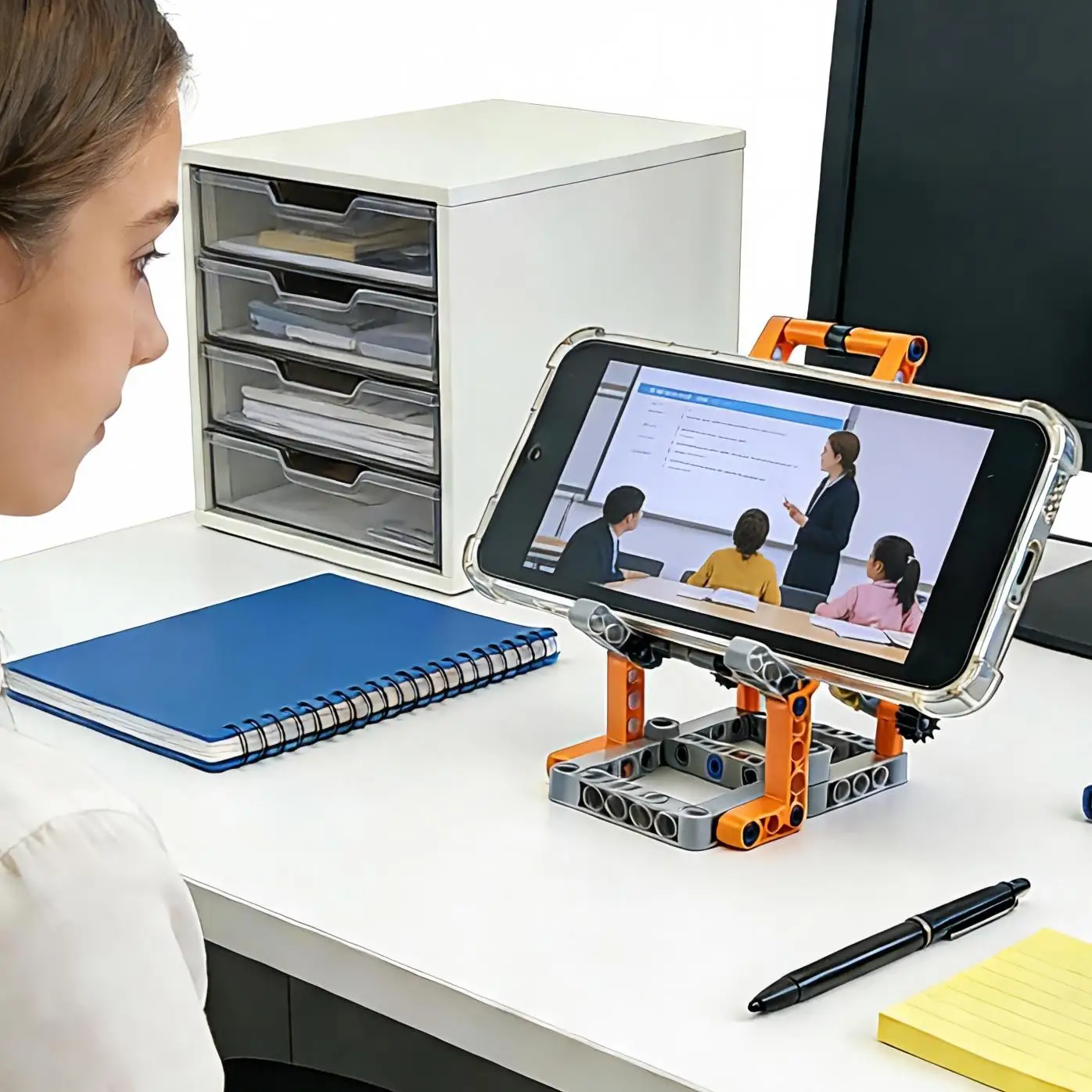 Creative Building Block Portable Universal Desk Mobile Phone Holder Stand Foldable Adjustable Cell Holder Bracket MOC Toys