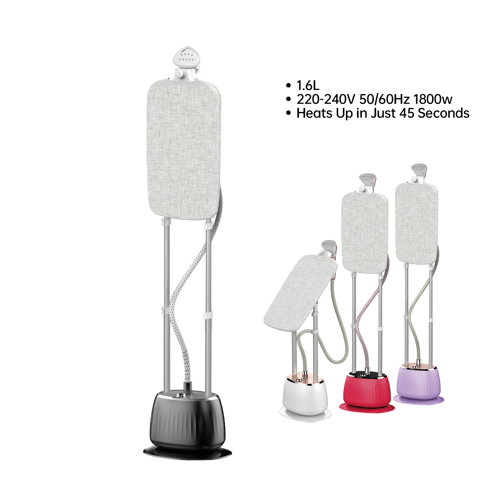 1800W Garment Stand Steamer Iron Professional Standing Garment Steamer Vertical For Clothes