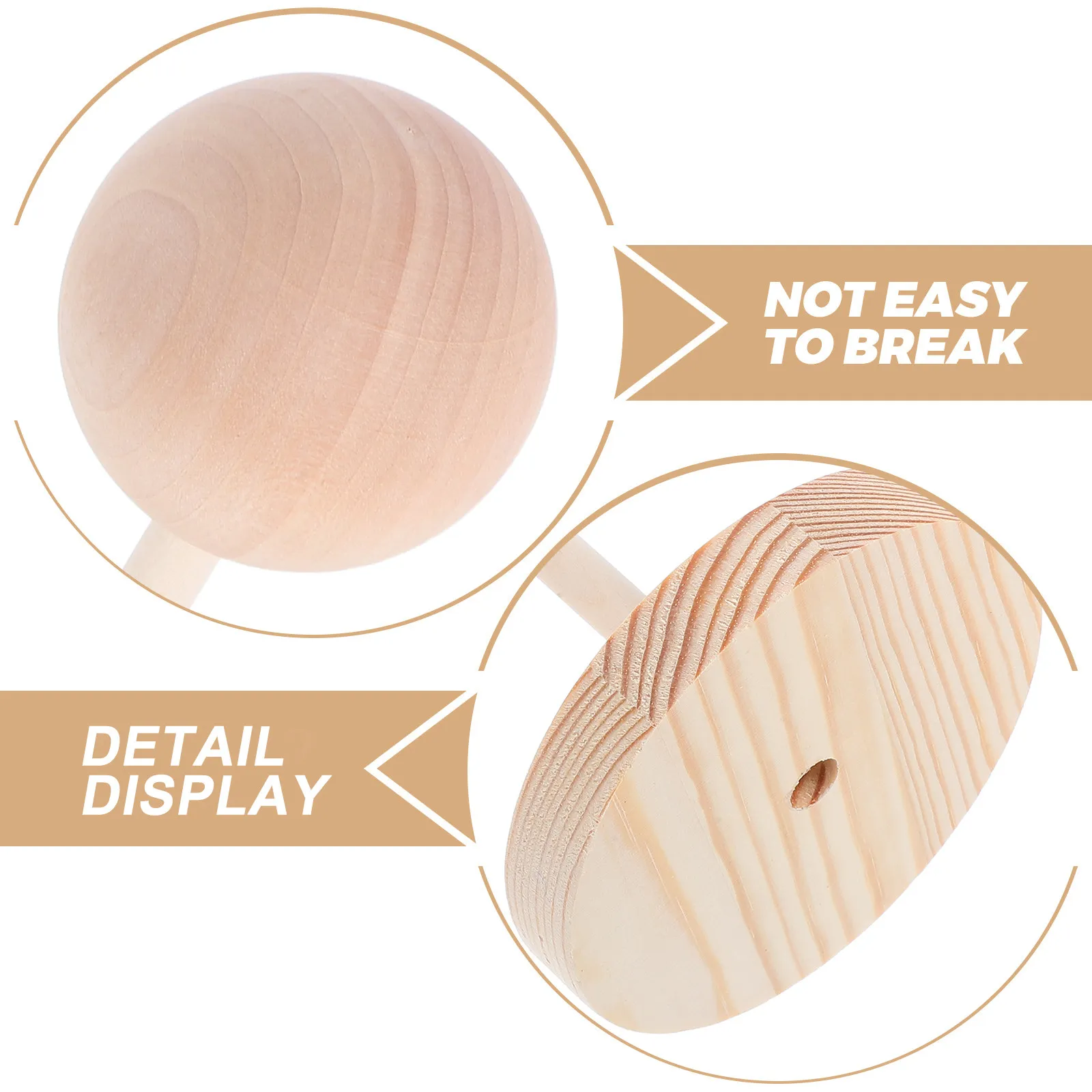 Mini Wooden Holder Stable Stand for Styling Storage Hair Extensions Display Rack for Home Photography Wigs Storage Holder