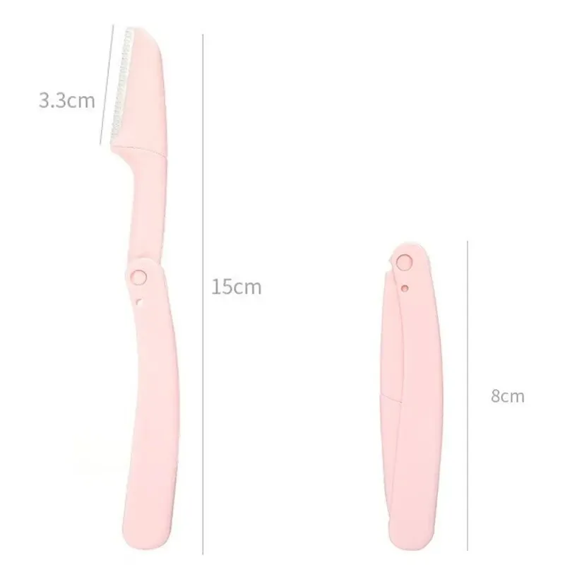 Face Razor Eyebrow Trimmer Ladies Eyebrow Knife Facial Shaver Blades Hair Remover for Women Scissors Professional Beauty Tools