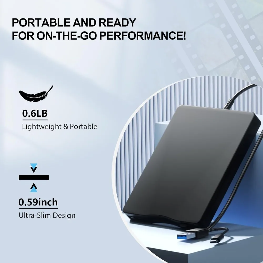 플로피 디스크 리더기, 3.5인치 외부 USB 플로피 디스크 드라이브 1.44MB FDD 휴대용 플로피 디스크, Windows 7/8/10/11과 호환 가능