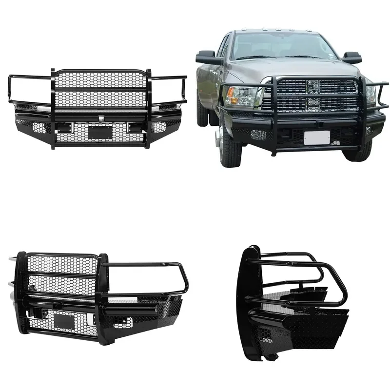 Factory Price Full Width Black Front Bumper with Grille Guard for Hummer 2500 3500 2010-2018
