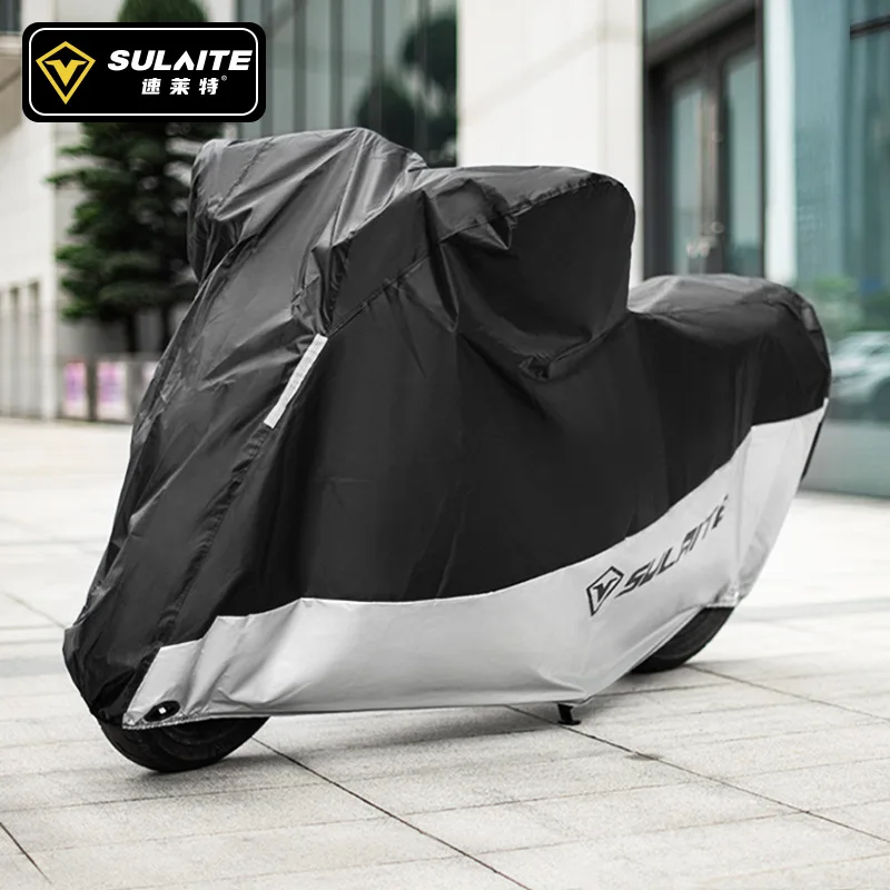 Motorcycle Cover Rain-proof and Sun-proof Rain Cover Thickened Oxford Cloth Sunshade and Dust-proof Scooter Universal Car Cover