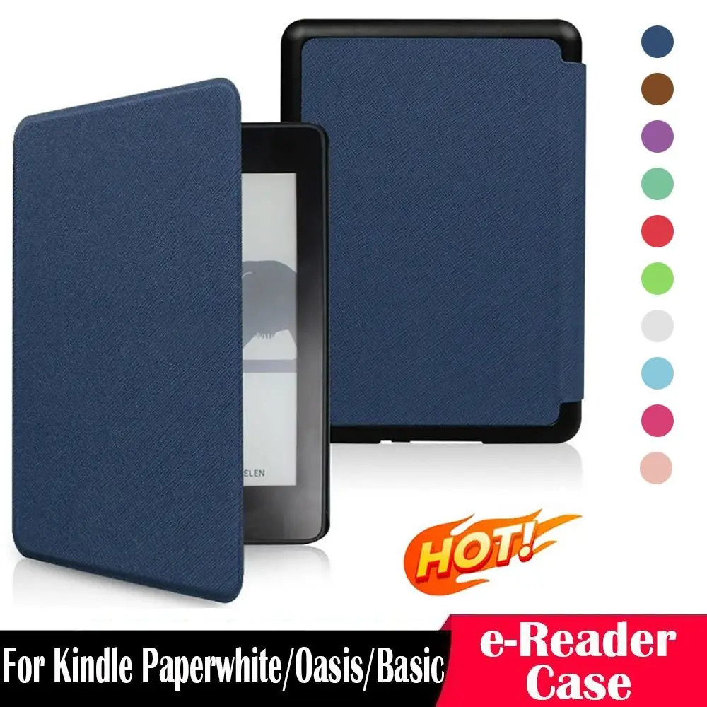 For Kindle Paperwhite 1/2/3/4/5 2024 Smart Case Folio Cover 6 6.8 7 inch e-Reader Protective Shell Auto Sleep/Wake 11/12th Gen