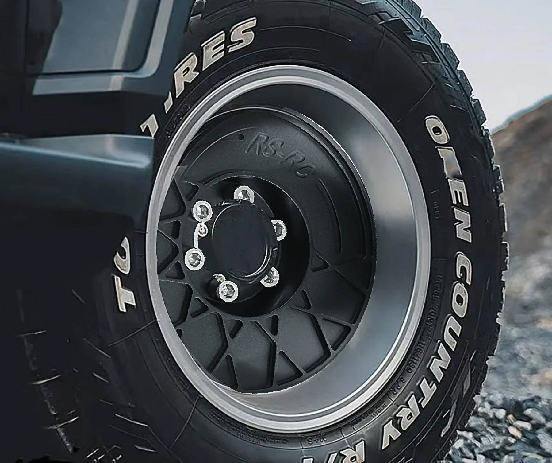 RED SPIDER Alloy 2.2" Beadlock 12MM Hex Negative Wheel Rim RC Hubs 4 шт. для RC Car Axial 1/10 MK07 Yeti Wraith RB10 Ryft scx10