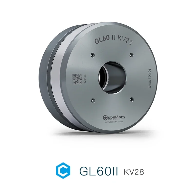 GL60II KV28 CubeMars Out-running Gimbal Brushless Motor High Precision Hollow Shaft Applicable To Gimbal And  DrUniFly