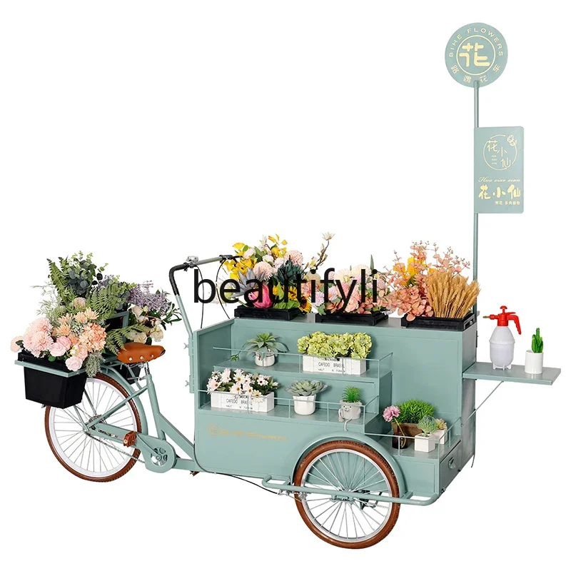 

xzzThree-wheeled stall car Commercial square Mobile sales, store event promotional float, display car