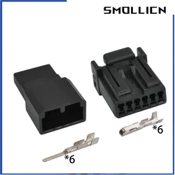 1 Set 6 Pin 1.2mm 345178-2 Automotive Wiring Harness Connector With Terminal Male Female Waterproof Plug