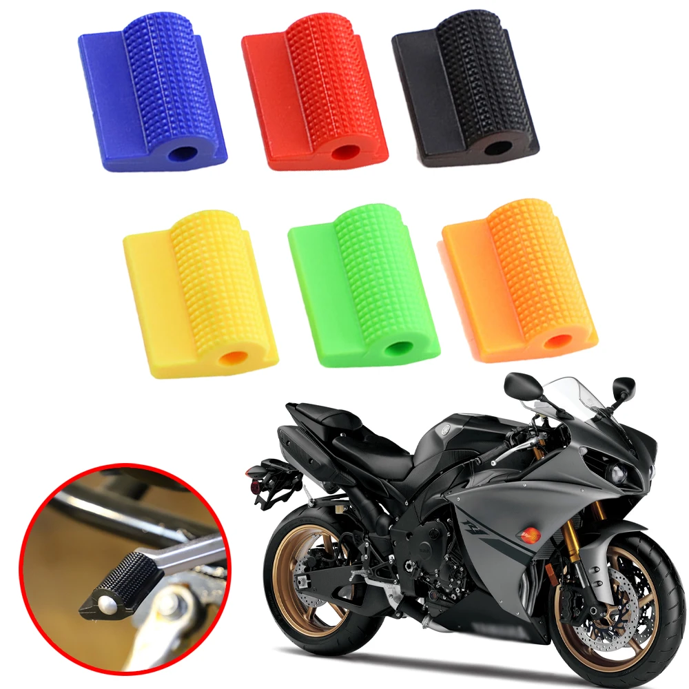 

Motorcycle Shift Gear Lever Pedal Foot Peg Protector Fit For Yamaha R1 R6 R7 MT09 Gear Shift Lever Pedal Foot Pad Rubber Cover