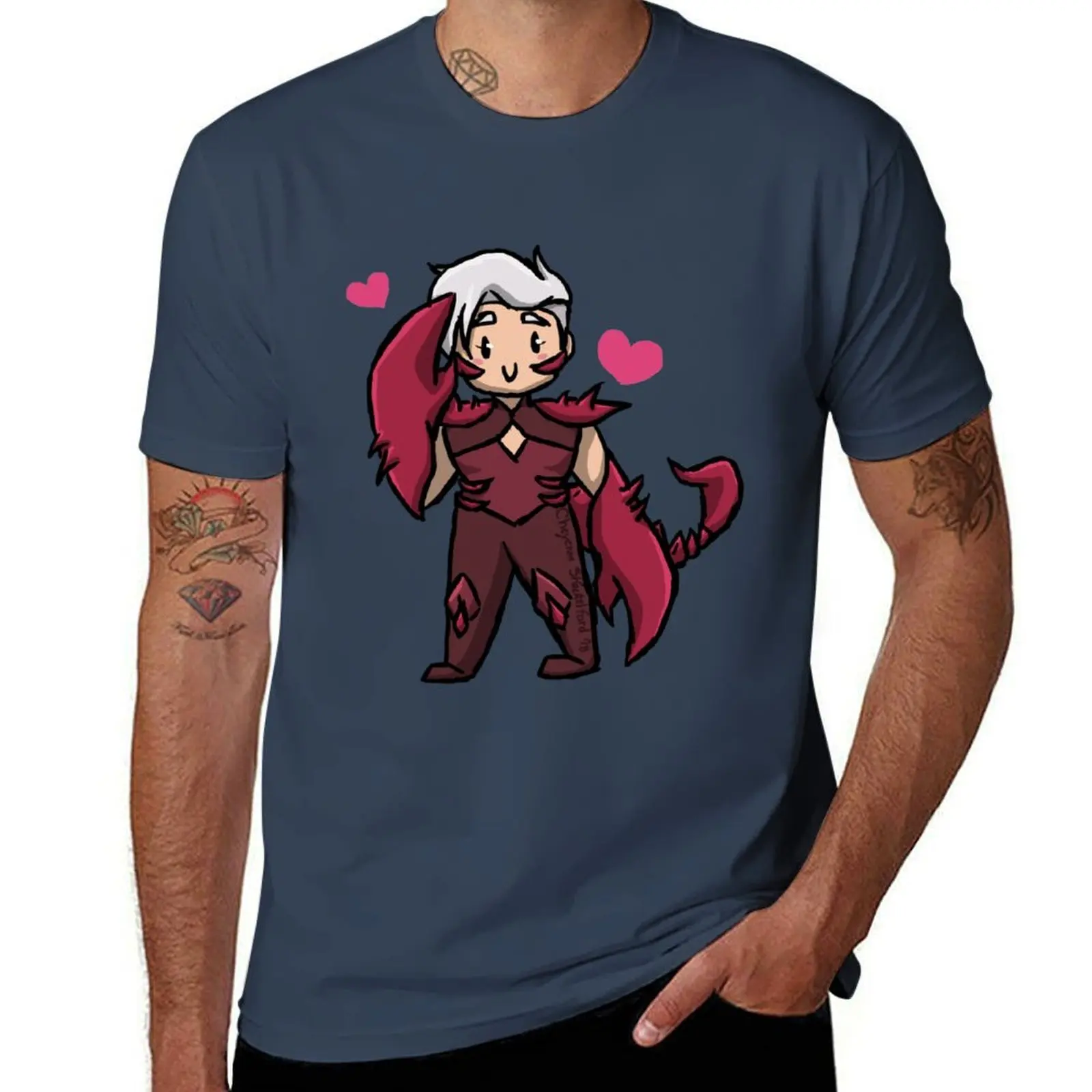 

SPoP Chibi Scorpia T-Shirt cotton t shirts man 100% t shirts for man slim fit T-Shirt