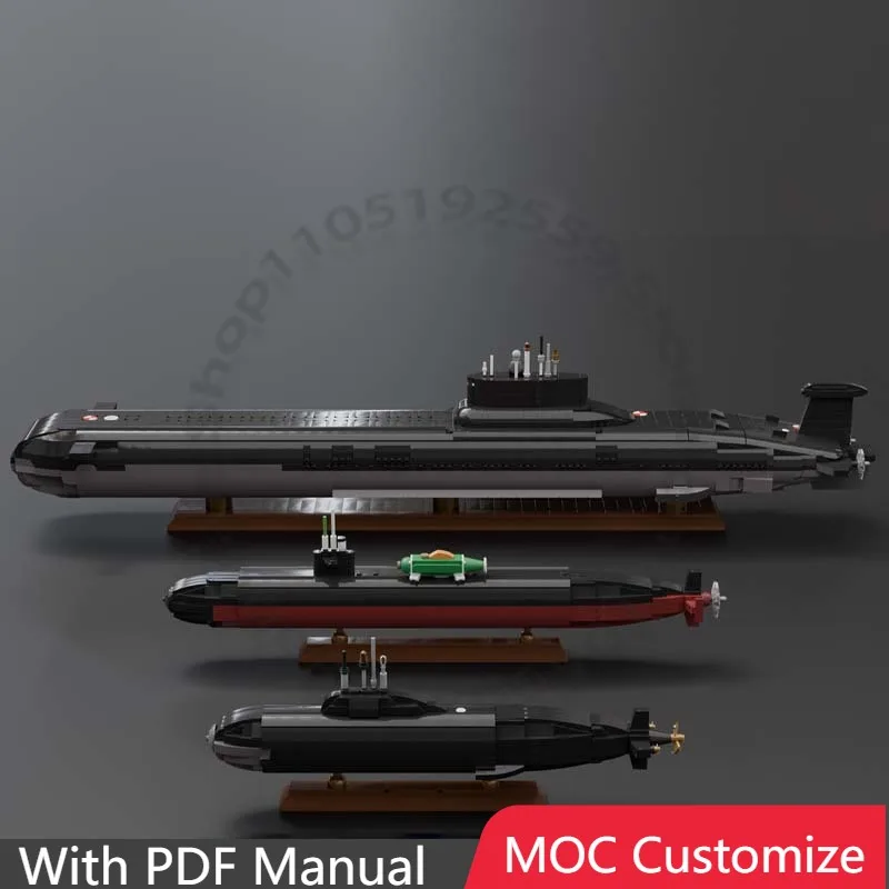 

5920 PCS War series Submarine Bundle MOC Customize Modular Building Block Simple Popular Technology DIY Boys Festival Toy Gift