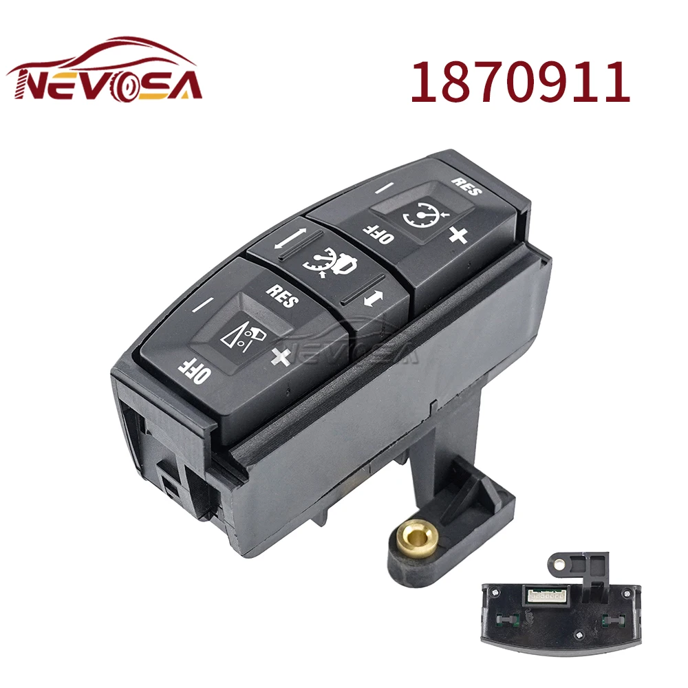 NEVOSA For Scania Lower P G R T Series 1870911 1870912 1870913 Truck Panel Cruise Steering Wheel Control Switch Spare Parts