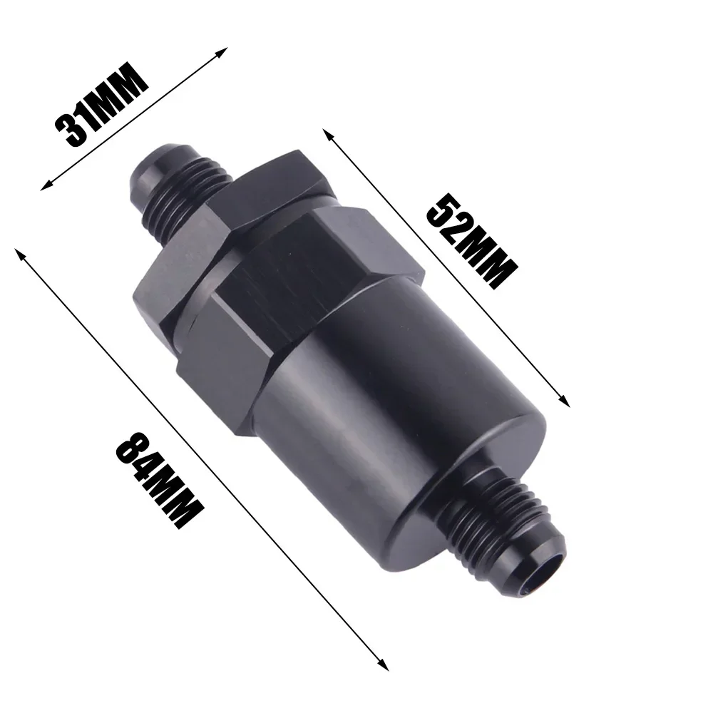 AN-6 (AN6) Black Anodized Billet High flow Fuel Filter 30 Micron FF06