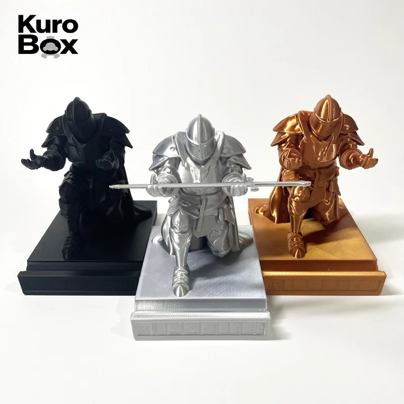 

3D Printed Executive Knight Pen Holder Armor Hero Kneeling Pen Stand Office Desk Organizer Decorative Pen Rack for Desk Accessor