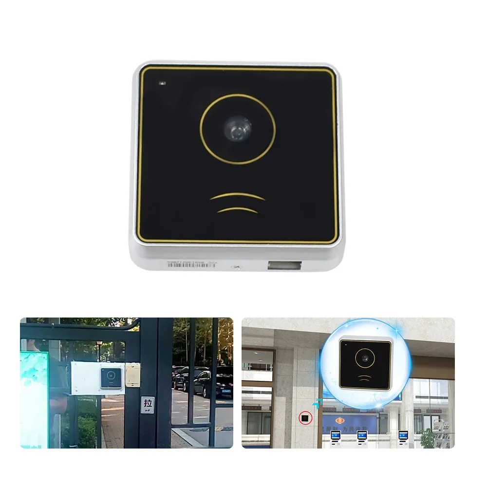 Green Pass Dual Way RJ45 Weigand 26/34 TCP WIFI POE RD006 QR IC NFC RFID Scanner for QR Access Control