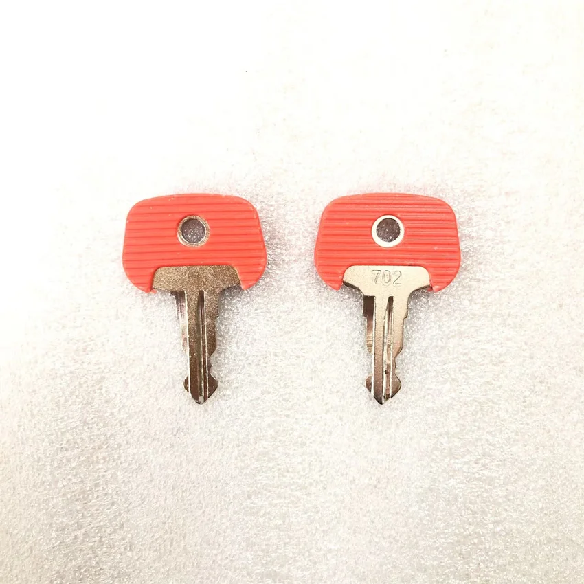 2pc Key For Jungheinrich 702 Red Electric Stapler Ignition Key 702 For Mic Komatsu