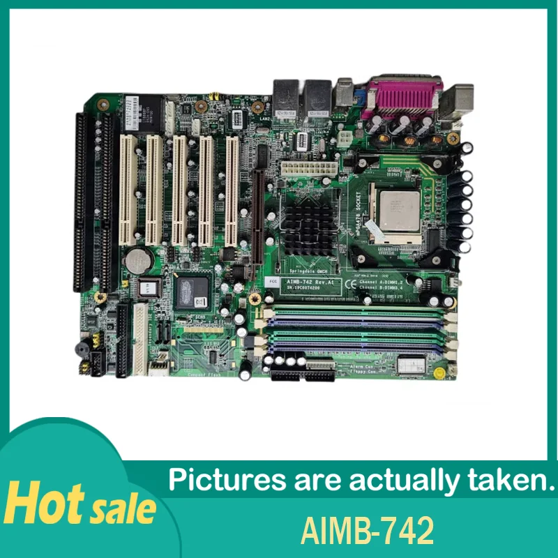 Placa base industrial AIMB-742 REV.A2 100% funcional con puerto de red dual