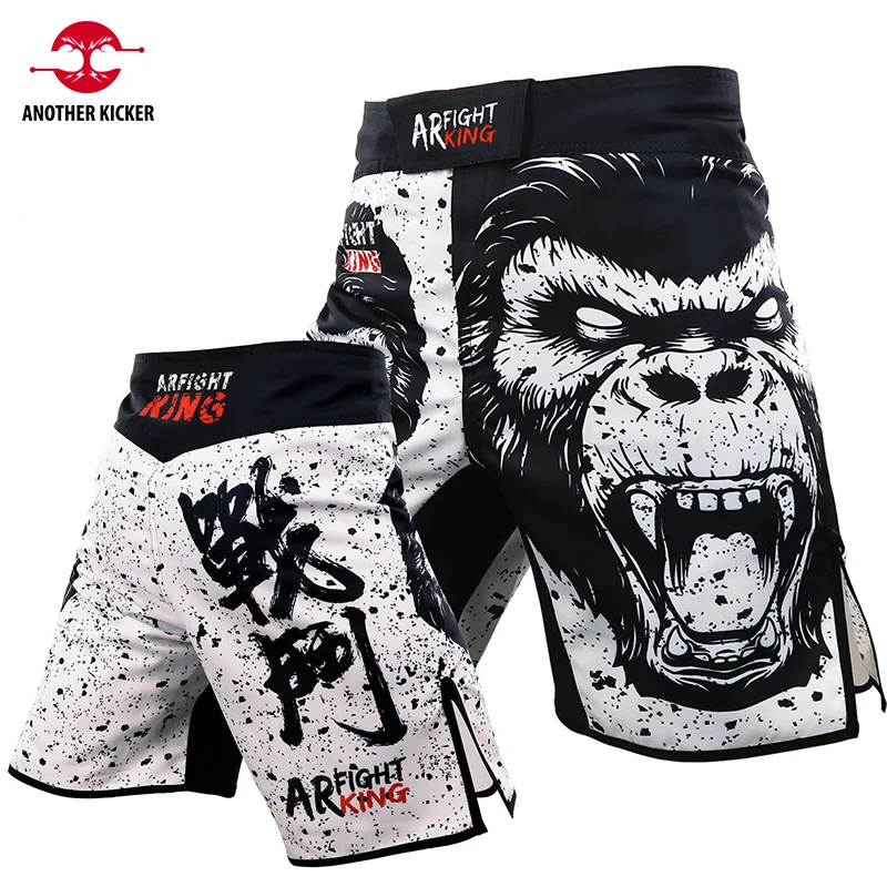 

Men's MMA Pants Gorilla Mixed Martial Arts Jiujitsu Fight Cool Muay Thai Bo Shorts Gym Grappg Kickbo Trun