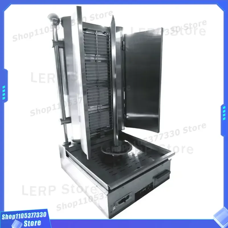 Commercial Gas Shawarma Machine for Hotel Restaurant Kitchen Vertical Rotisserie Grill Doner Kebab Maker Heavy Duty Stainless