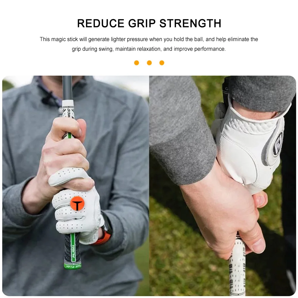 Golf Grip Calibrator Anti-Slip Golf Swing Trainer Reduced Grip Pressure Golf Grip Alignment Tool Golf Grip Training Aid