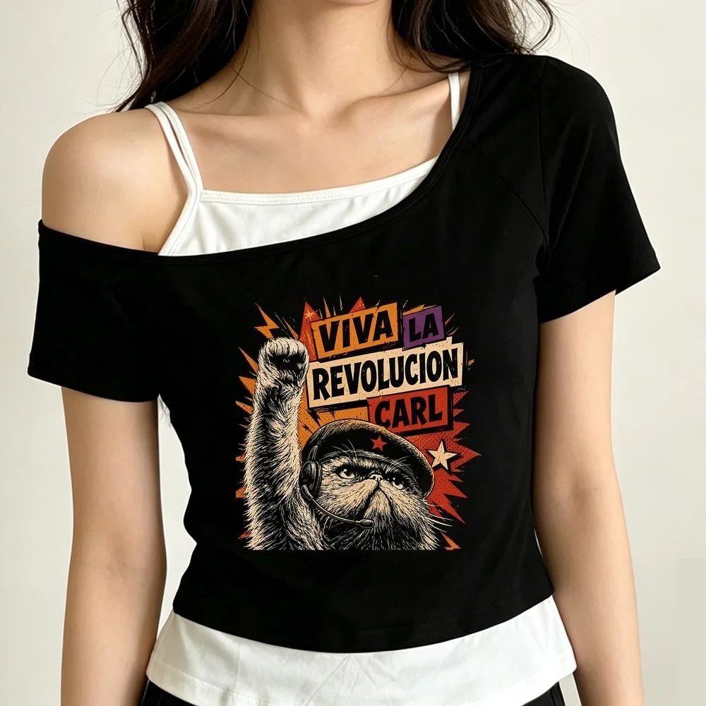 Dungeon Crawler Carl cropped top women japanese cute scene  vintage baddie t shirt streetwear anime graphic cheap