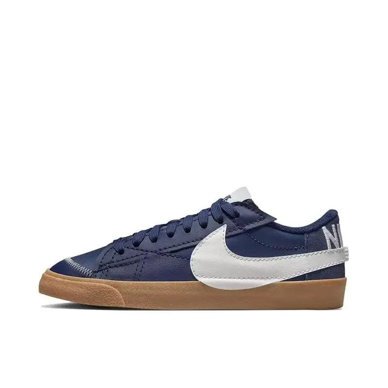 Los zapatos de tabla Nike Blazer para hombre y mujer son antideslizantes, duraderos, cómodos, livianos, transpirables y acolchados en azul