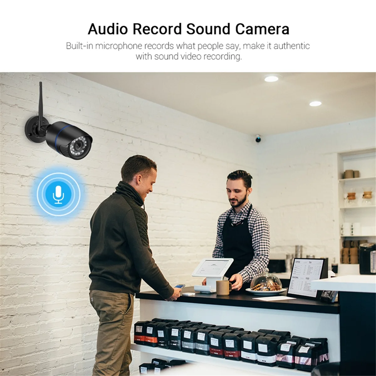 A61KK 5MP WIFI Cameras HD 1080p Waterproof Open IP Frame of A Fingered Vision of the Audio Recording of the ICS EU PLUG