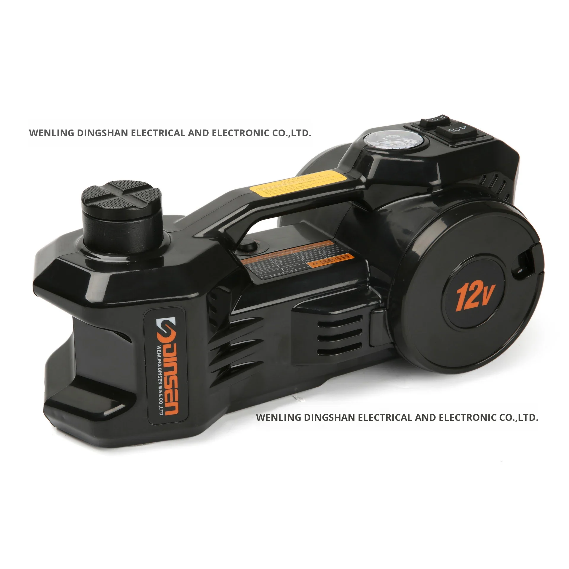 Hydraulic Car Jack with Air Pump Tire Changing Toolbox Kit 5T Off-Road Version 155mm Min Height