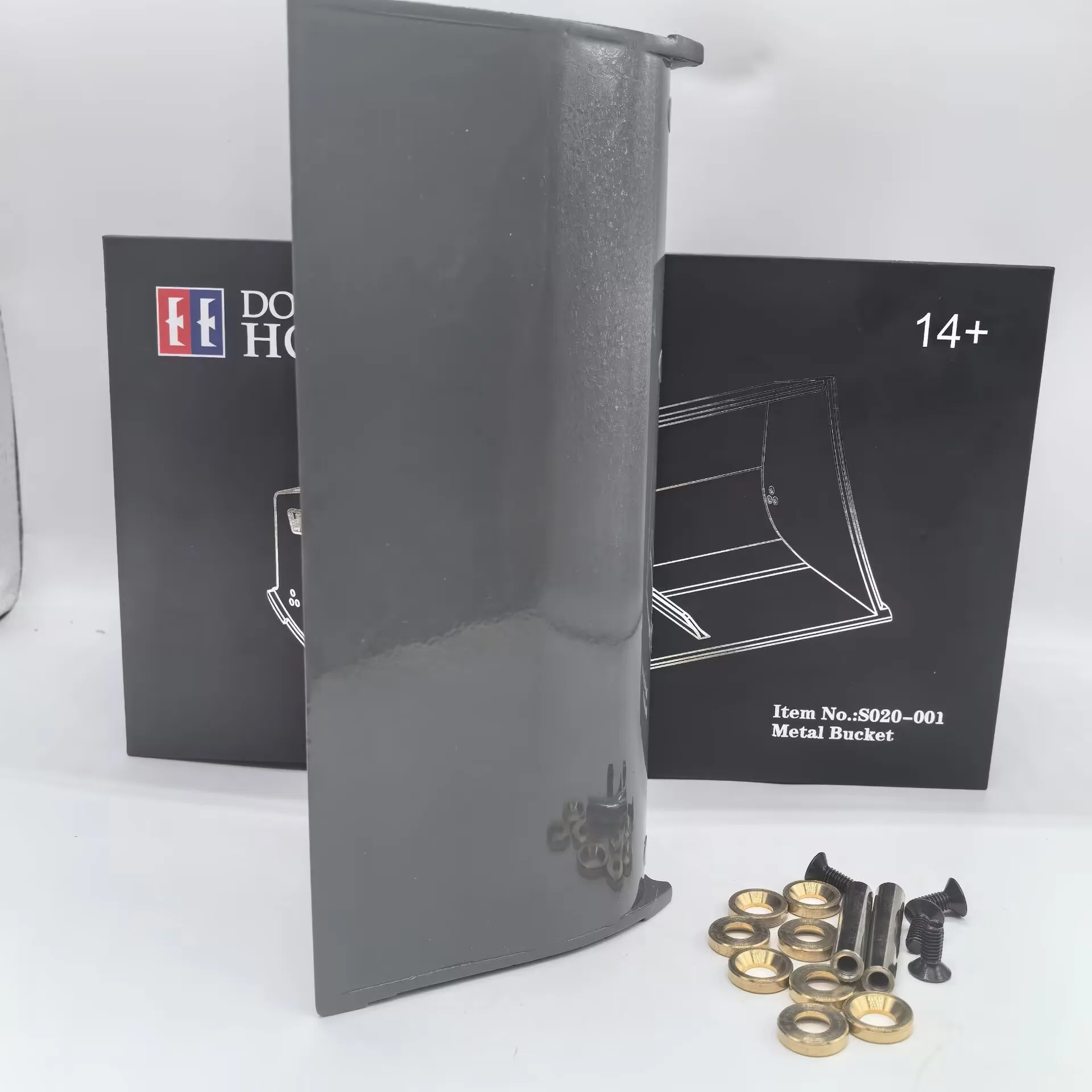 Double E EC160E Metall-Schnellwechsler/ Großer Eimer/ Greifer/ Hammer für RC 1:14 E010 E111 Hydraulikbaggermodell – Detail 8