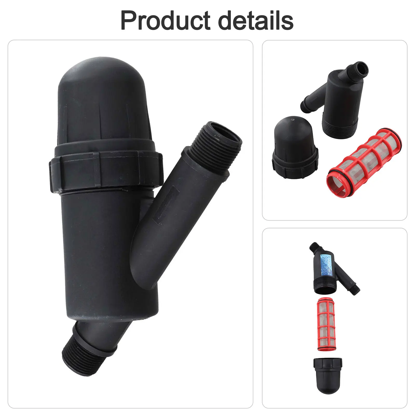 Irrigation Kit Filter Backflow Preventer Drip Irrigation Filter Y Shaped Garden Hose Strainer Efficient Drip Irrigation
