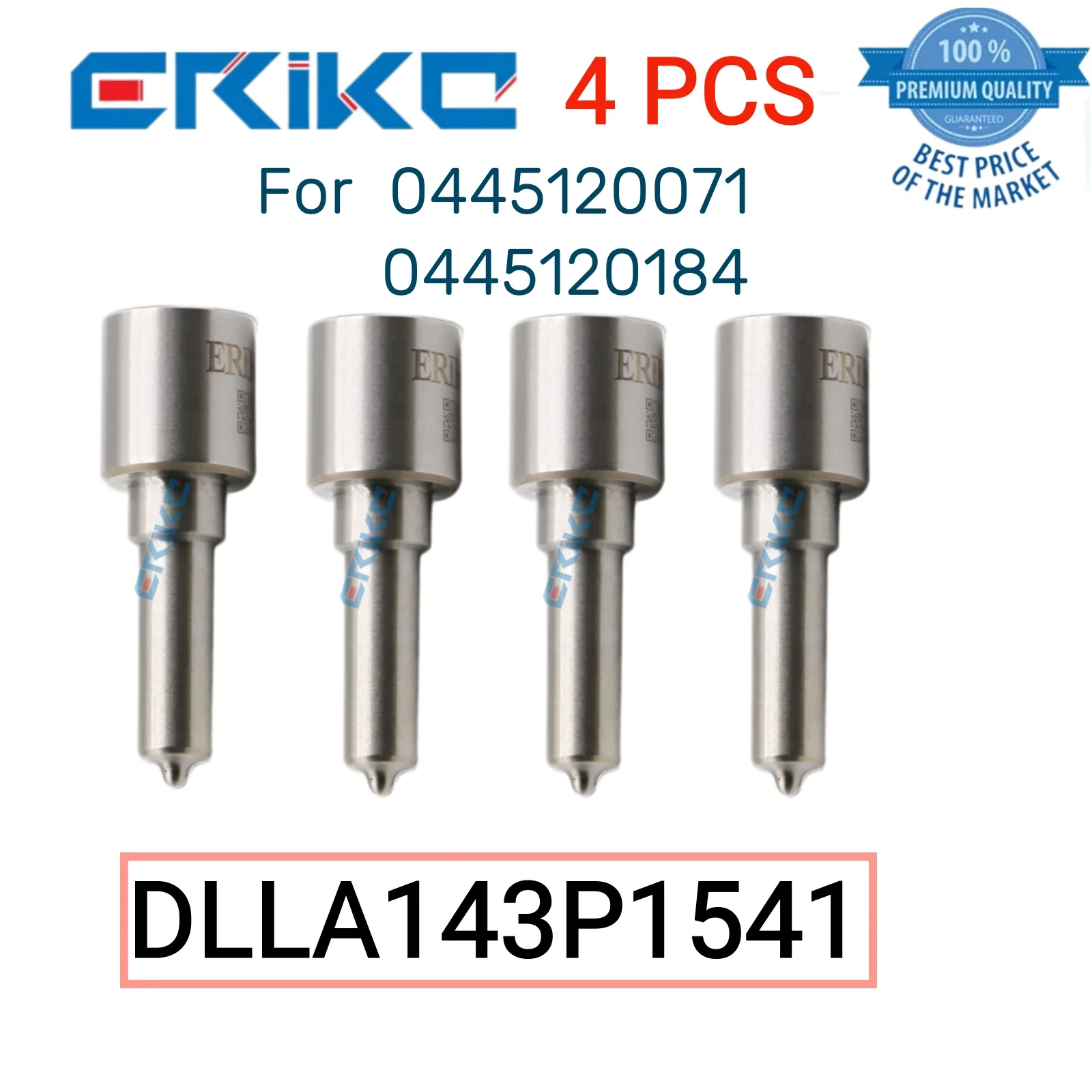 

4 PCS DLLA143P1541 Nozzle Diesel Injection 0 433 171 951 DLLA 143 P 1541 Engine Nozzle DLLA 143P1541 for 0445120071 0445120184