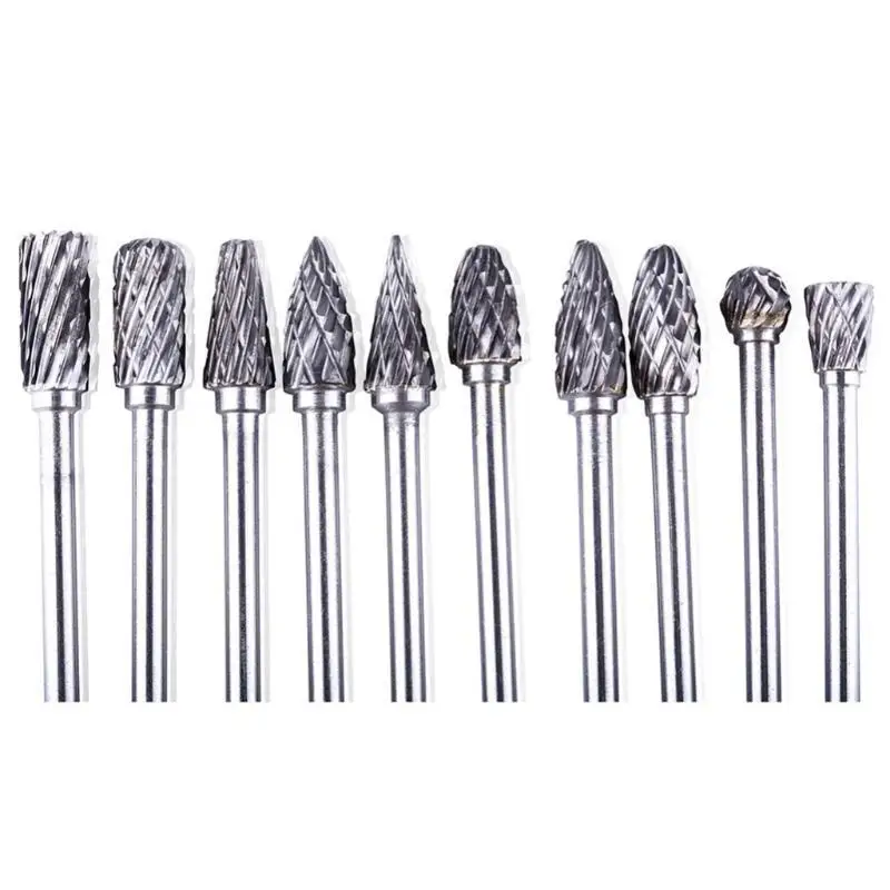 652F High Hardness Solid Steel Rotary File Widely Used in Carpenter Work Carving & Metal Drilling