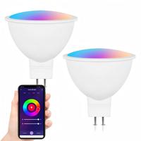 WiFi MR16 Smart LED Light Bulb AC/DC 12V GU5.3 Reflector Spoltlight 50W Equivalent RGB Warm Cold White Remote Decorative Lamp