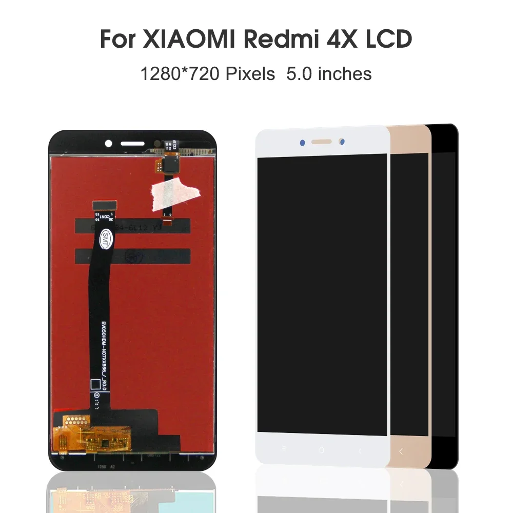 For Xiaomi 5.0\'\'Redmi 4X For  Redmi 4 2016060 2016090 MAG138 LCD Display Touch Screen Digitizer Assembly Replacement