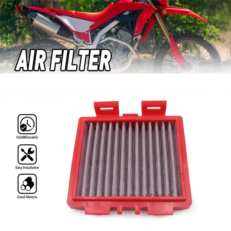 AEA6-Motorcycle Air Filter Cleaner Air Filter For Honda CRF300L 2021-2023