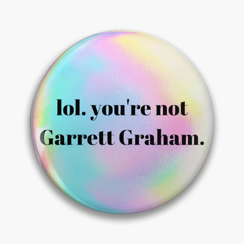 lol. you're not Garrett Graham. Pin Holographic Star Heart Pin Brooches Laminated Button Fashion Accessory