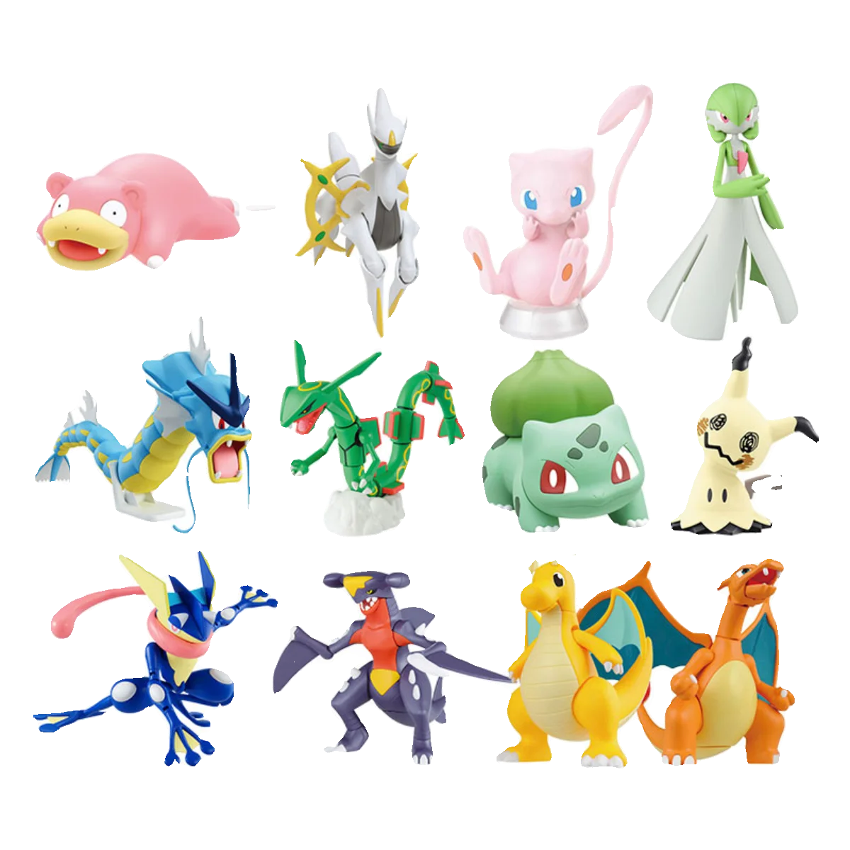 

Original Bandai Pokemon Model Kit Quick Anime Pikachu Charmander Mew Eevee Gifts Customization Assembly Birthday Model Toys