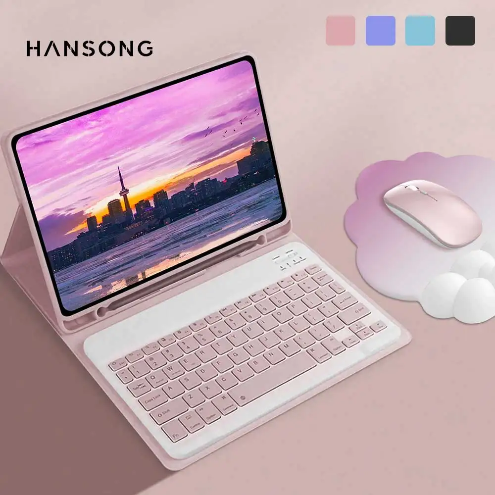 For iPad Keyboard Case For iPad 2025 iPad Air 11in 13in M3 M2 Pro 11/13in M4 Pro 11 10.2 11/10/9/8/7th 9.7 Air 3 2 Mini 6 7 Case