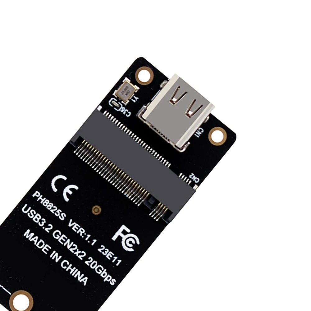 M.2 para tipo c ssd adaptador usb3.2 gen2x2 nvme ssd conversor 20gbps placa riser asm2364 2000 mb/s para ssd 2230/42/60/80 dropship