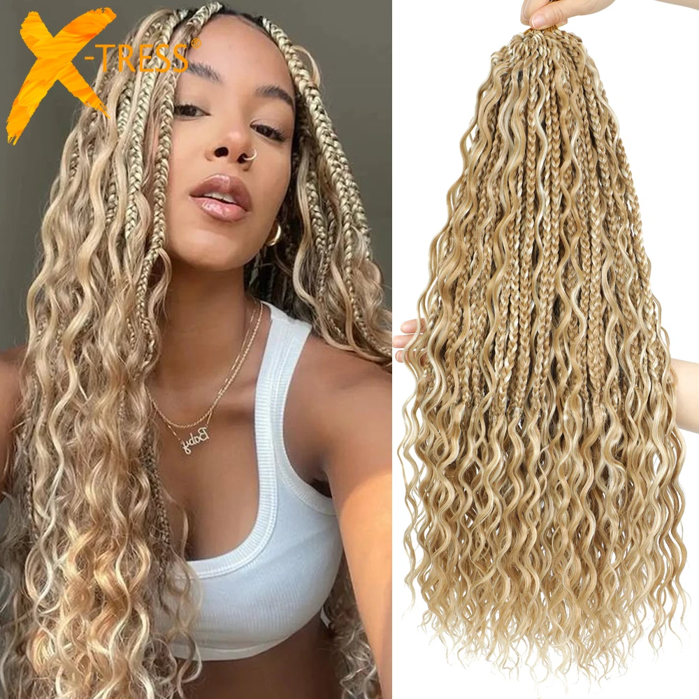 Synthetic Goddess Box Braid Crochet Hair 24