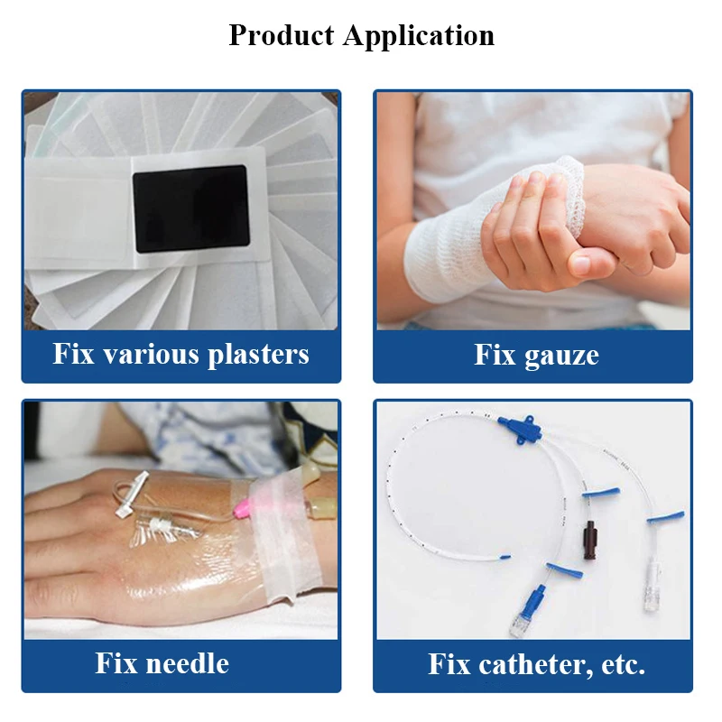 Imagem -04 - Rolo Respirável Médico Adesivo Não-tecido Fita Ferida Curativo Gesso Gaze Agulha Cather Fixação Fita Bandagem 1