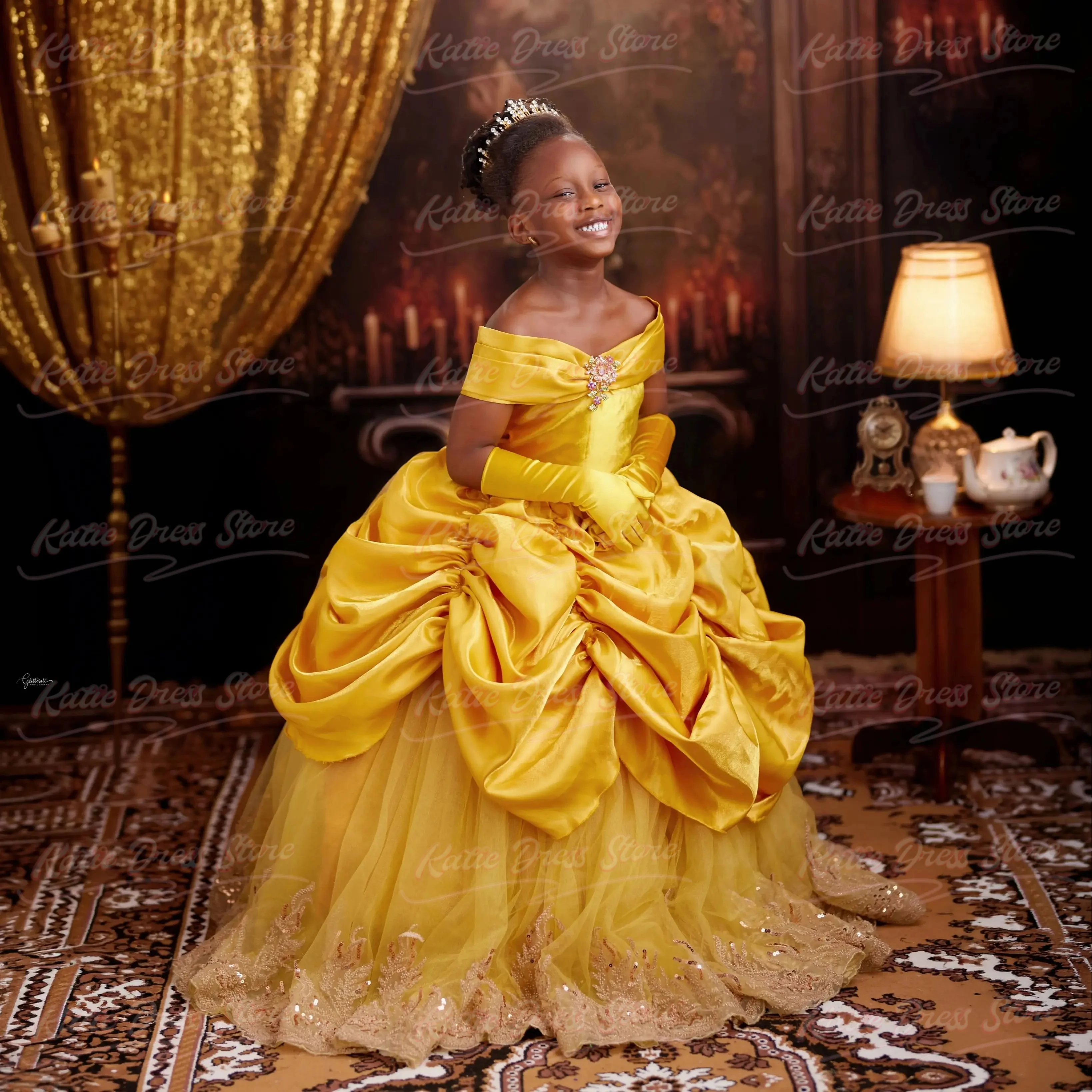 Индивидуально сшитое желтое пл – обзор и цена Embroidery Yellow Dress