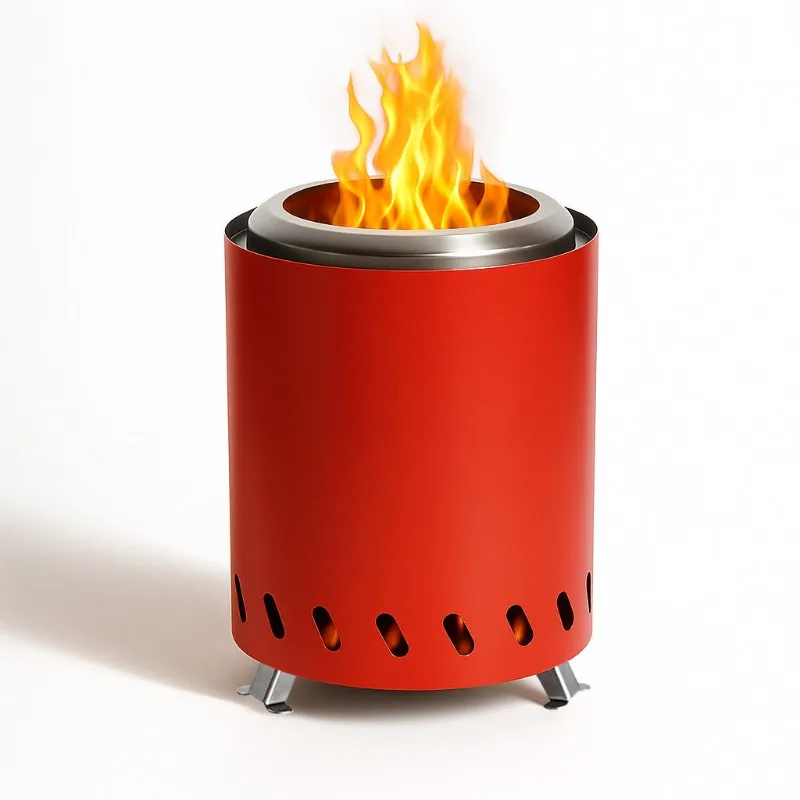 for Outdoor Camping Stove Secondary Burning Smokeless Stove Yard Barbecue Stainless Steel Stove