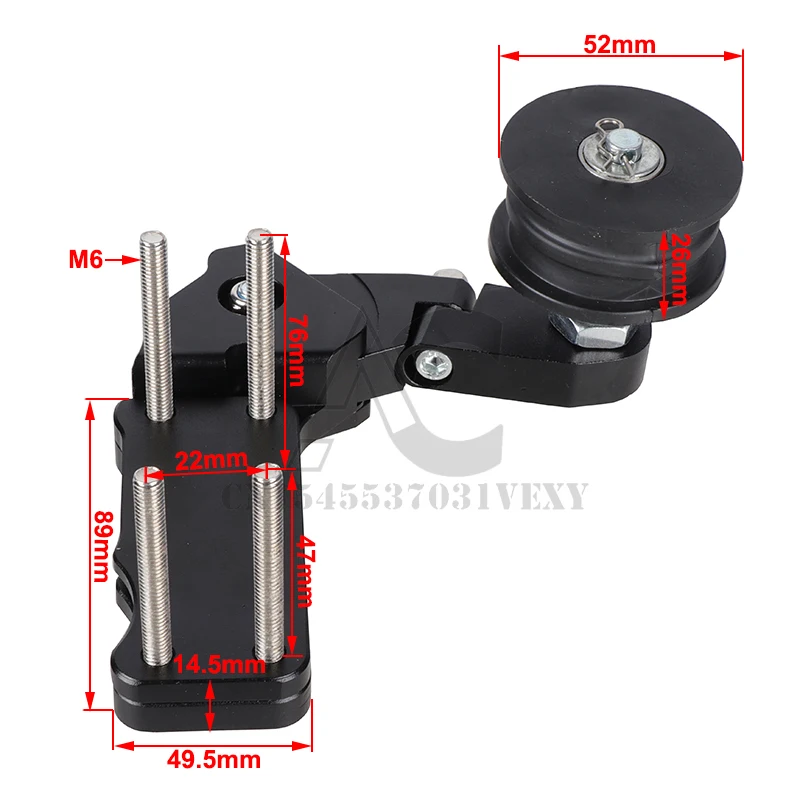 سلسلة الموتر العالمي للدراجات النارية قابل للتعديل الأسطوانة عدة دائم منظم تلقائي Derailleur تعديل أجزاء #2