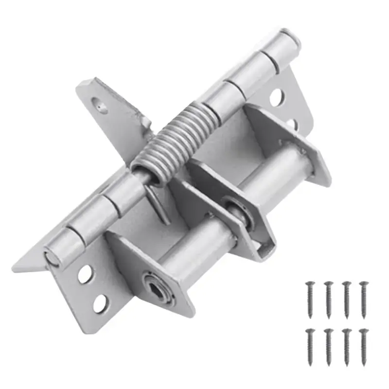 AEE6-Automatic Door Closer Hinges For Cabinet Wardrobe Multi-Function Detachable Spring Hinges Positioning Door Closer